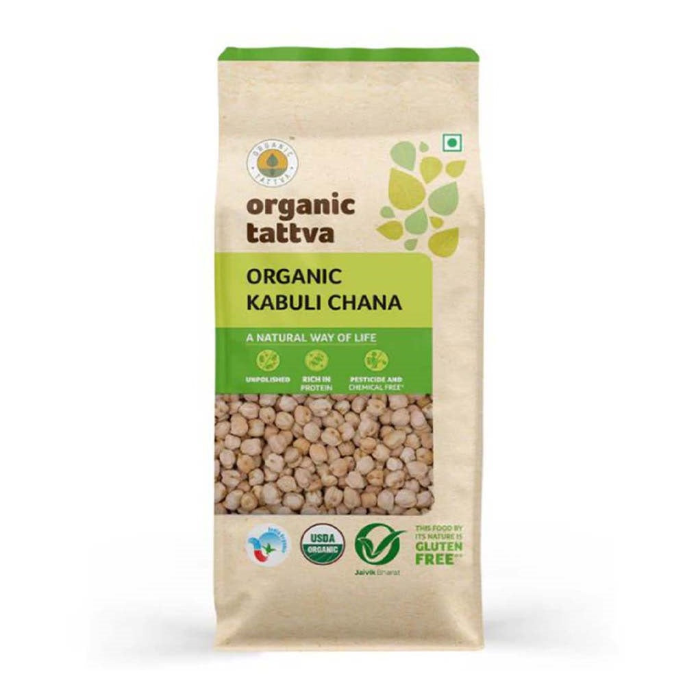 Organic Tattva Chickpeas Kabuli Chana, 1 Kg