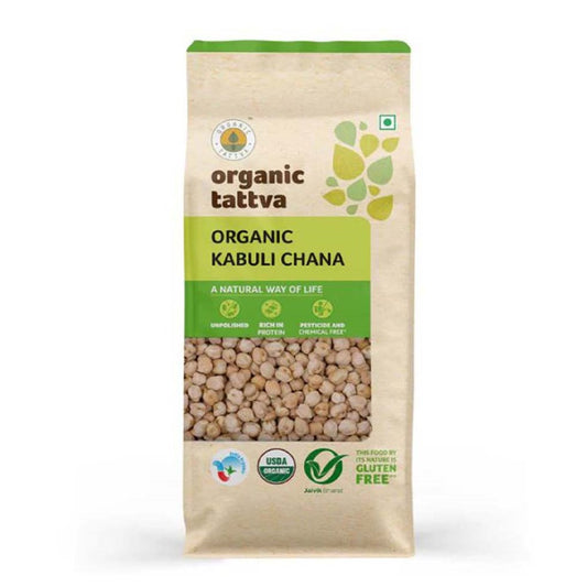 Organic Tattva Chickpeas Kabuli Chana, 1 Kg