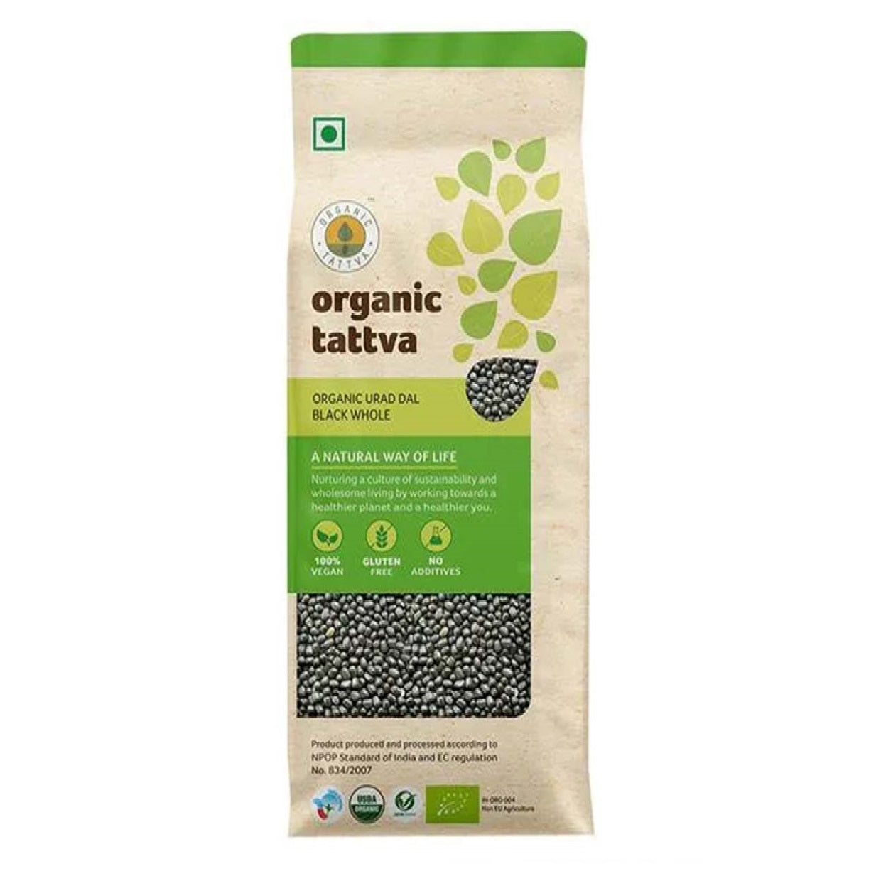 Organic Tattva Moong Dal Whole, 1 kg