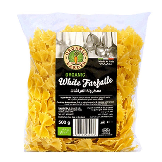 Organic larder White Farfalle Pasta, 500g