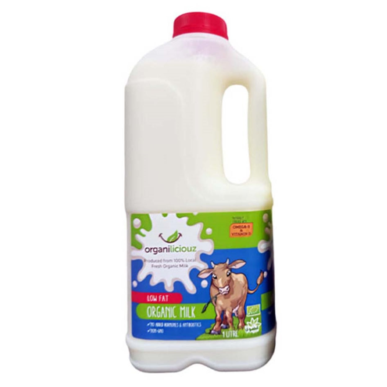Organiliciouz Organic Fresh Low Fat Milk, 1L