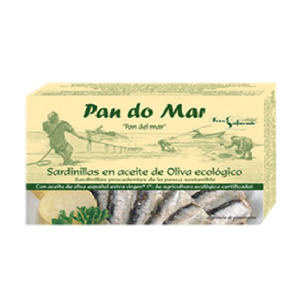 Pan Do Mar Little Sardines in Organic Olive Oil, 120g