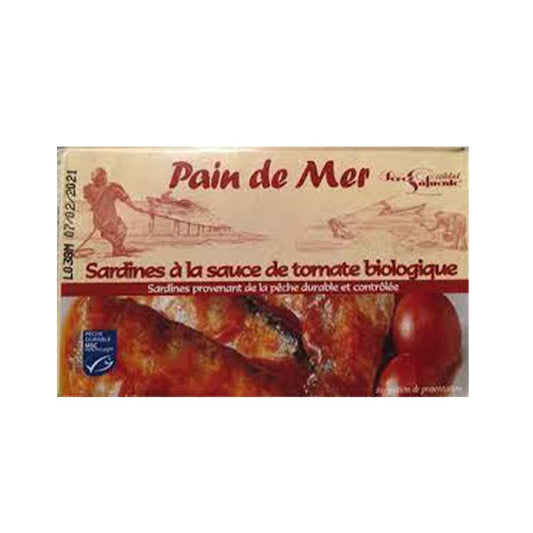 Pan do mar Organic Sardines in Tomato Sauce, 120g