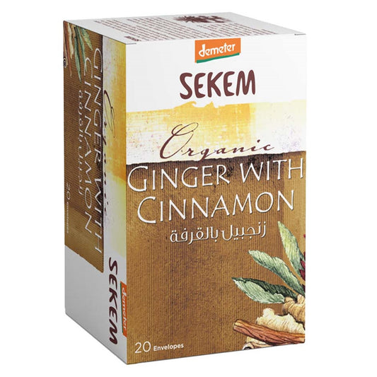 Sekem Organic Ginger Cinnamon Tea, 20 Tea Bags