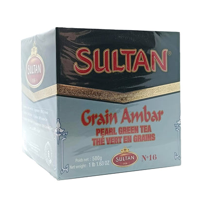 Sultan Moroccan Grain Ambar Pearl Green Tea, 500g