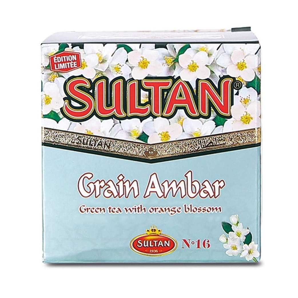 Sultan Moroccan Ambar with Orange Blossom Green Tea, 150g