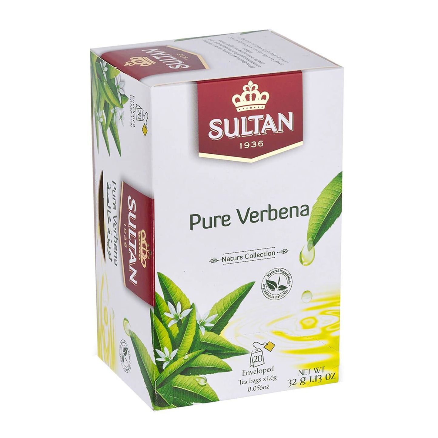 Sultan Pure Verbena, Herbal Moroccan Teas, 20 Tea Bags