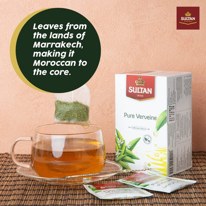 Sultan Pure Verbena, Herbal Moroccan Teas, 20 Tea Bags