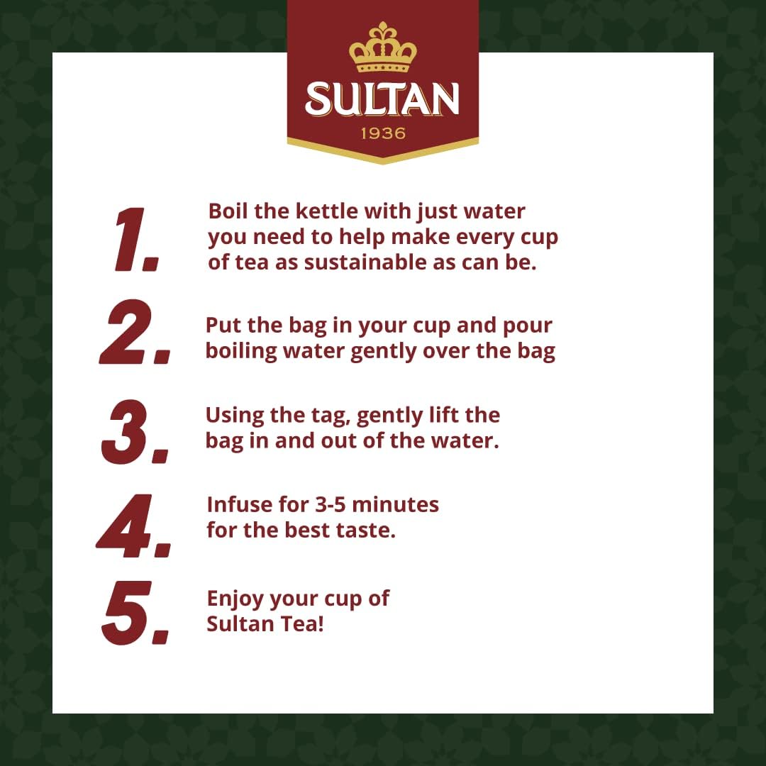 Sultan Pure Verbena, Herbal Moroccan Teas, 20 Tea Bags