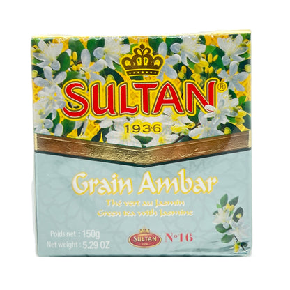 Sultan Grain Ambar Green Tea with Jasmine, 150g