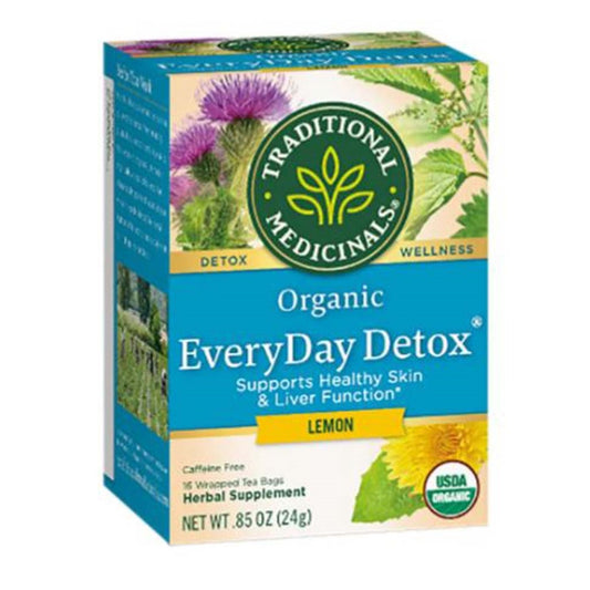 Traditional Medicinals Organic Everyday Detox Tea Schisandra Berry, 16 Tea Bags
