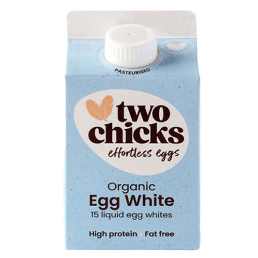 Two Chicks Organic Free Range Egg White Liquid, 500ml