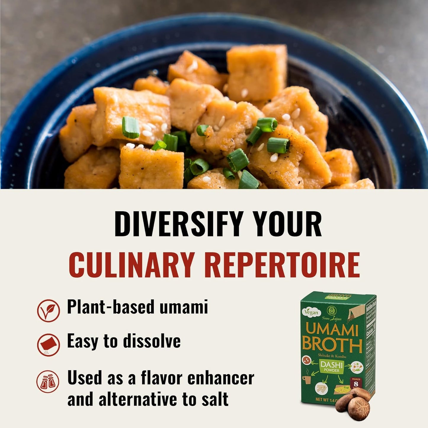 Muso Umami Broth Shiitake & Kombu Dashi Powder, 40g