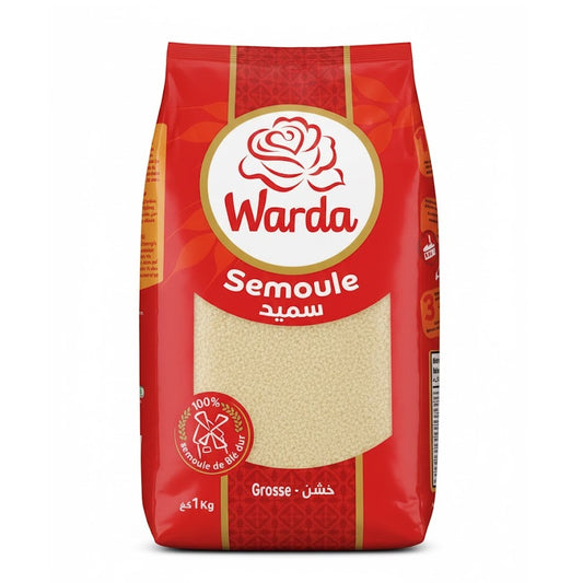 Warda Tunisian Durum Wheat Semolina, Coarse, 1 kg