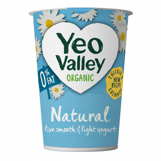 Yeo Valley Organic 0% Fat Natural Yoghurt, 500g