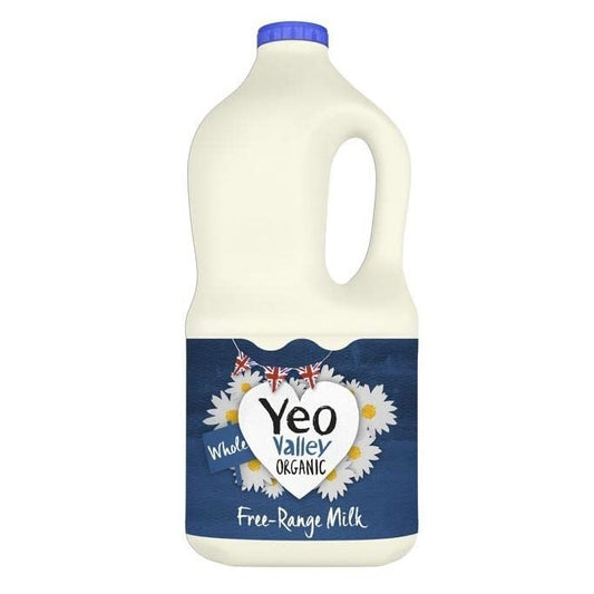 Yeo Valley Organic Free-Range Full Cream Milk, 2 Litre