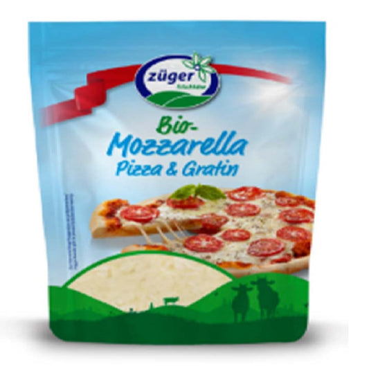 Zuger Organic Bio Mozzarella Grated Cheese, 150g